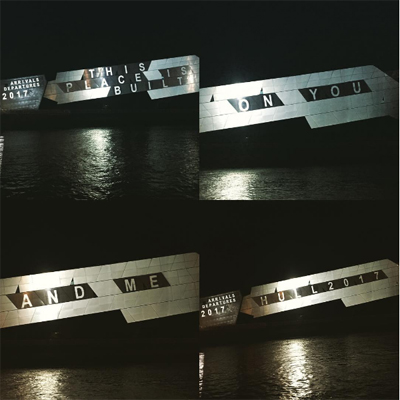 Imitating The Dog's Arrivals and Departures. Pic by Ben Hames.